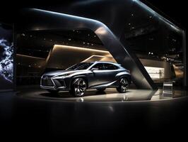 lexus rx utställning. generativ ai foto