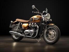 triumf bonneville t120 utställning. generativ ai foto