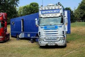 whitchurch i de Storbritannien i juni 2023. en se av en lastbil på en lastbil visa i whitchurch shropshire foto