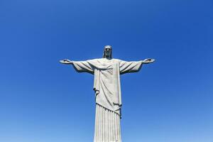 christo redentor staty av Jesus christ i rio de Janeiro, Brasilien, söder Amerika foto