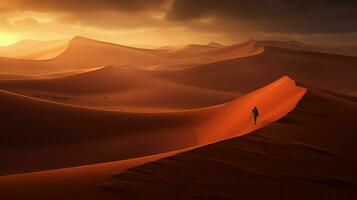 sand sanddyner i de sahara öken- foto