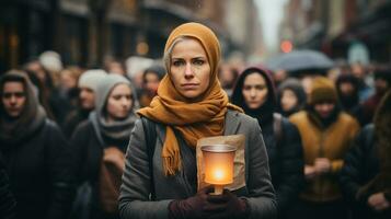 internationell varning till bekämpa islamofobi foto