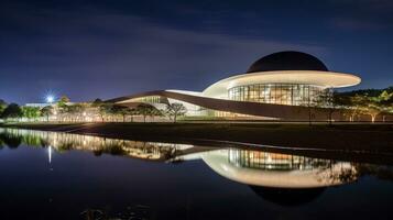 natt se av nationell museum av Australien. generativ ai foto