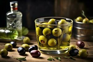 vodka Martini med oliver foto