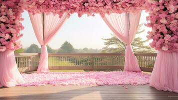 blomma rosa utomhus- oas, generativ ai foto