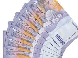 indonesiska sedlar. stänga upp pengar från Indonesien. indonesiska rupiah.3d framställa foto