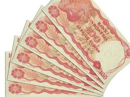 indonesiska sedlar. stänga upp pengar från Indonesien. indonesiska rupiah.3d framställa foto