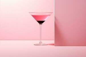 rosa alkoholhaltig cocktail. margarita. generativ ai foto