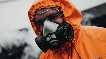 skydd andningsskydd halvmask för giftig gas foto