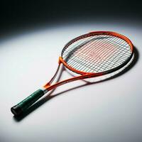 proffs badminton dynamik, spelare, racket, fjäderboll framhäva domstol förträfflighet för social media posta storlek ai genererad foto