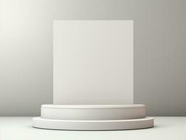 realistisk podium för visning Produkter med isolerat bakgrund ai generativ foto