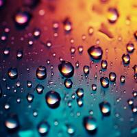 lutning blandad färger bakgrund Utsmyckad med delikat små regndroppar för social media posta storlek ai genererad foto