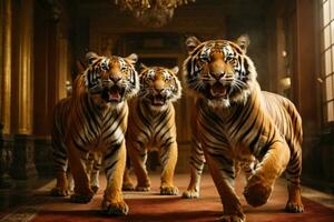 bengal tiger tapet ai genererad foto