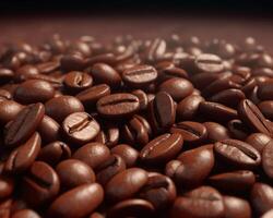 kaffe bönor skön bakgrund generativ ai foto