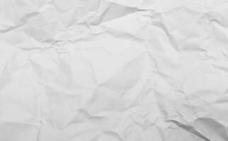 vit papper textur bakgrund. skrynkliga vit papper abstrakt form bakgrund med Plats papper återvinna för text foto