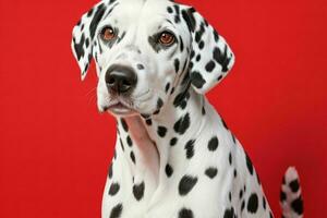 Foto av dalmatian hund. ai generativ proffs Foto