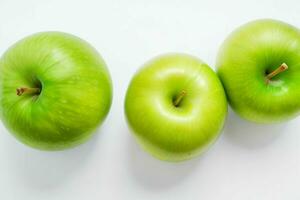 grön äpple. bakgrund. ai generativ proffs Foto