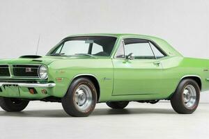 1966 plymouth barracuda bil. ai generativ proffs Foto