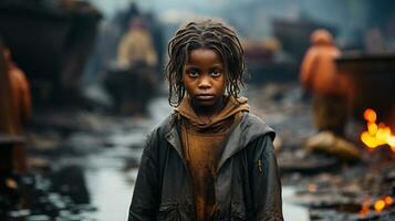 internationell fattigdom utrotning dag foto