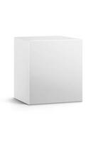 produkt förpackning låda tömma låda attrapp isolerat på vit bakgrund foto