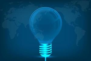 glödlampa i idé, innovation och inspirationskoncept