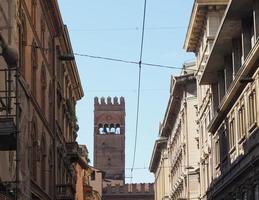 utsikt över gamla stadskärnan i bologna foto