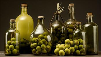 oliv näring flaskor foto