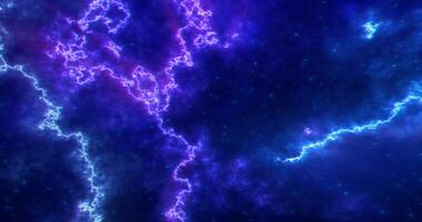 abstrakt trogen bakgrund med blå och lila flerfärgad energi magi rader och vågor av kosmisk mönster foto