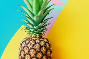 ananas. bakgrund. ai generativ proffs Foto