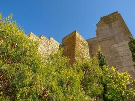 malaga stad i spanien foto