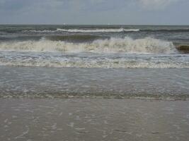 de strand av spiekeroog foto