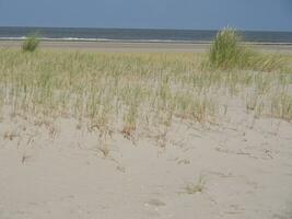 de strand av spiekeroog foto