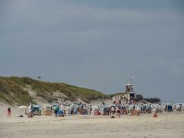 de strand av spiekeroog foto