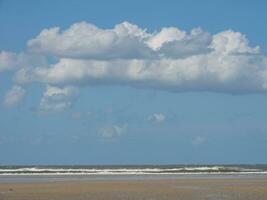 de strand av spiekeroog foto