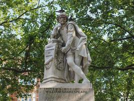 shakespeare staty i london foto