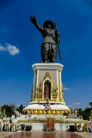 chao anouvong staty i vientiane, laos foto