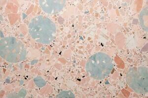 pastell terrazzo textur, terrazzo textur bakgrund, terrazzo mosaik- kakel, terrazzo marmor bakgrund, terrazzo plattor textur, ai generativ foto