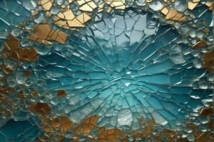 knäckt glas textur, knäckt glas textur bakgrund, matt glas textur, bruten glas textur, glas spricka, ai generativ foto