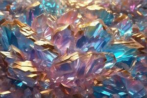 ängel aura kvarts, kvarts bakgrund, kristall diamant, ängel aura kvarts bakgrund, kristall bakgrund, ai generativ foto