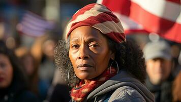afrikansk amerikan civil rättigheter symboler i fotografier, ai generativ foto