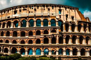 de colosseum i rom, Italien. ai-genererad foto