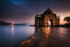 de taj mahal, Indien. ai-genererad foto