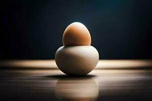 ett ägg i ett äggskal. ai-genererad foto