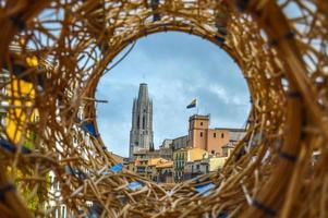 blomsterfestival i girona temps de flors, spanien. 2018 foto