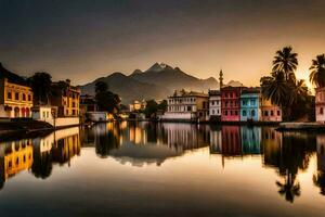 de skön stad av udaipur i Indien. ai-genererad foto