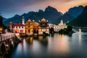 de stad av lahore, Indien. ai-genererad foto