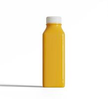 orange juice eller smoothie juice flaska illustration 3d framställa foto