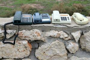 gammal och antik objekt är såld på en loppa marknadsföra i israel. foto