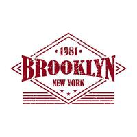 Brooklyn, ny york typografi t-shirt design, college-stil brooklyn Kläder skriva ut. illustration i vektor formatera, USA typografi t skjorta design. foto