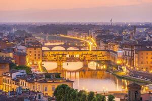 se av de stad av Florens, stadsbild av Italien foto